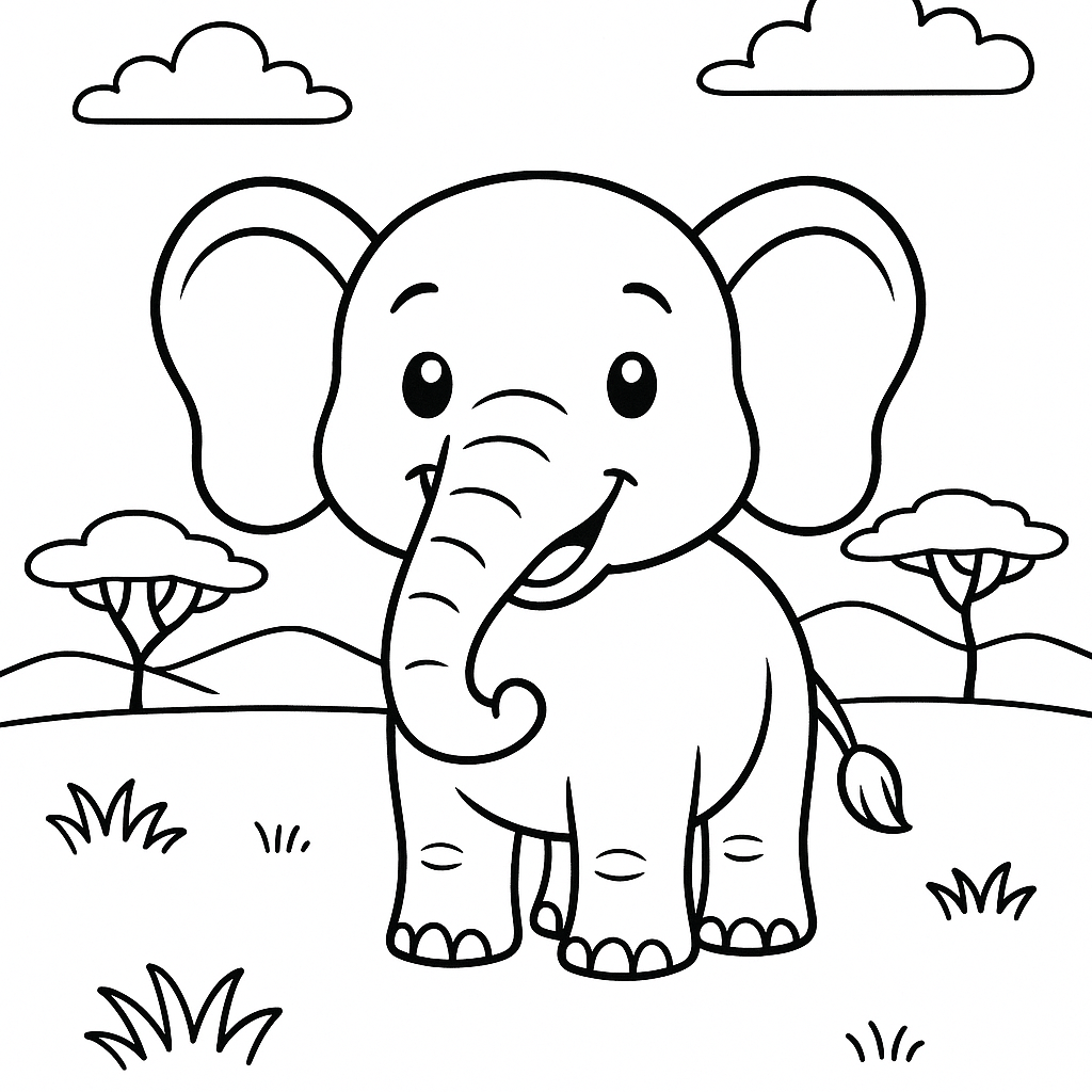 animales para colorear 3 — dibujo para colorear