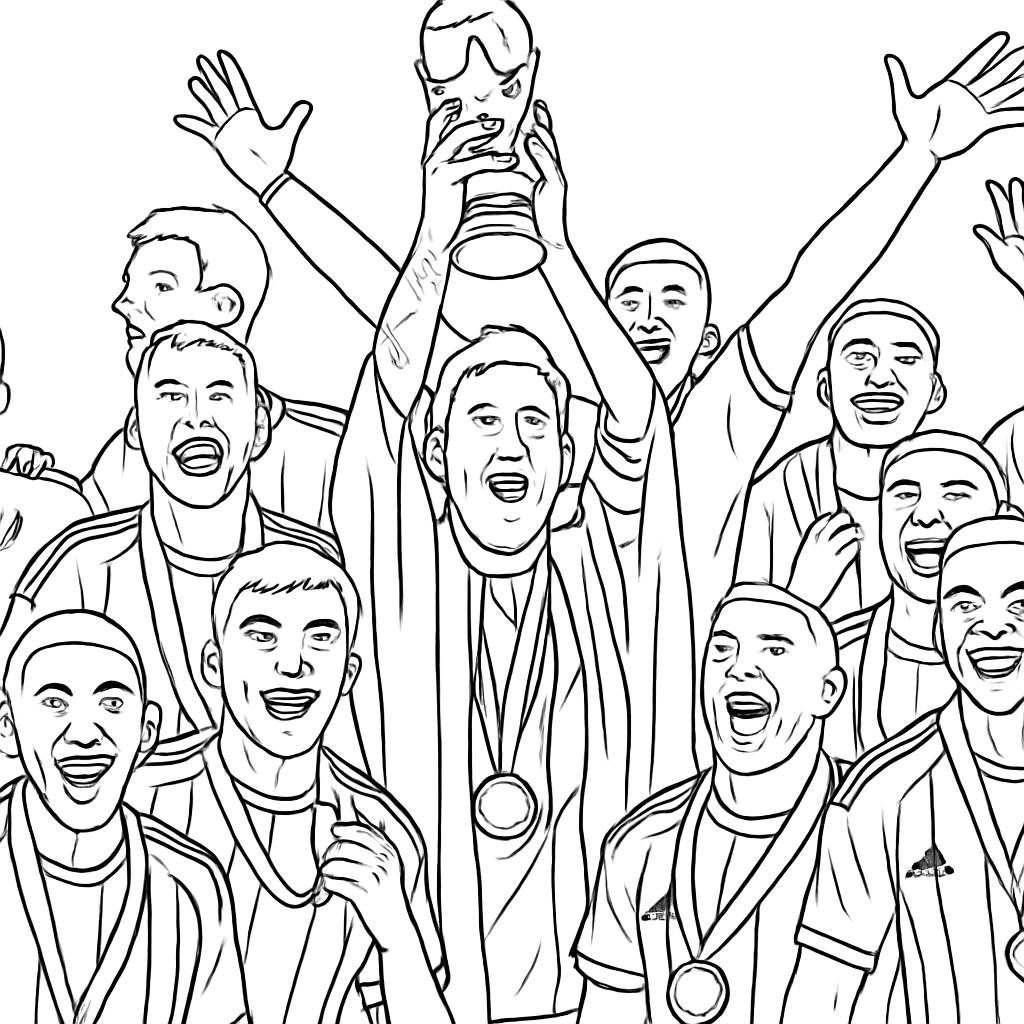 messi para colorear 6 — dibujo para colorear